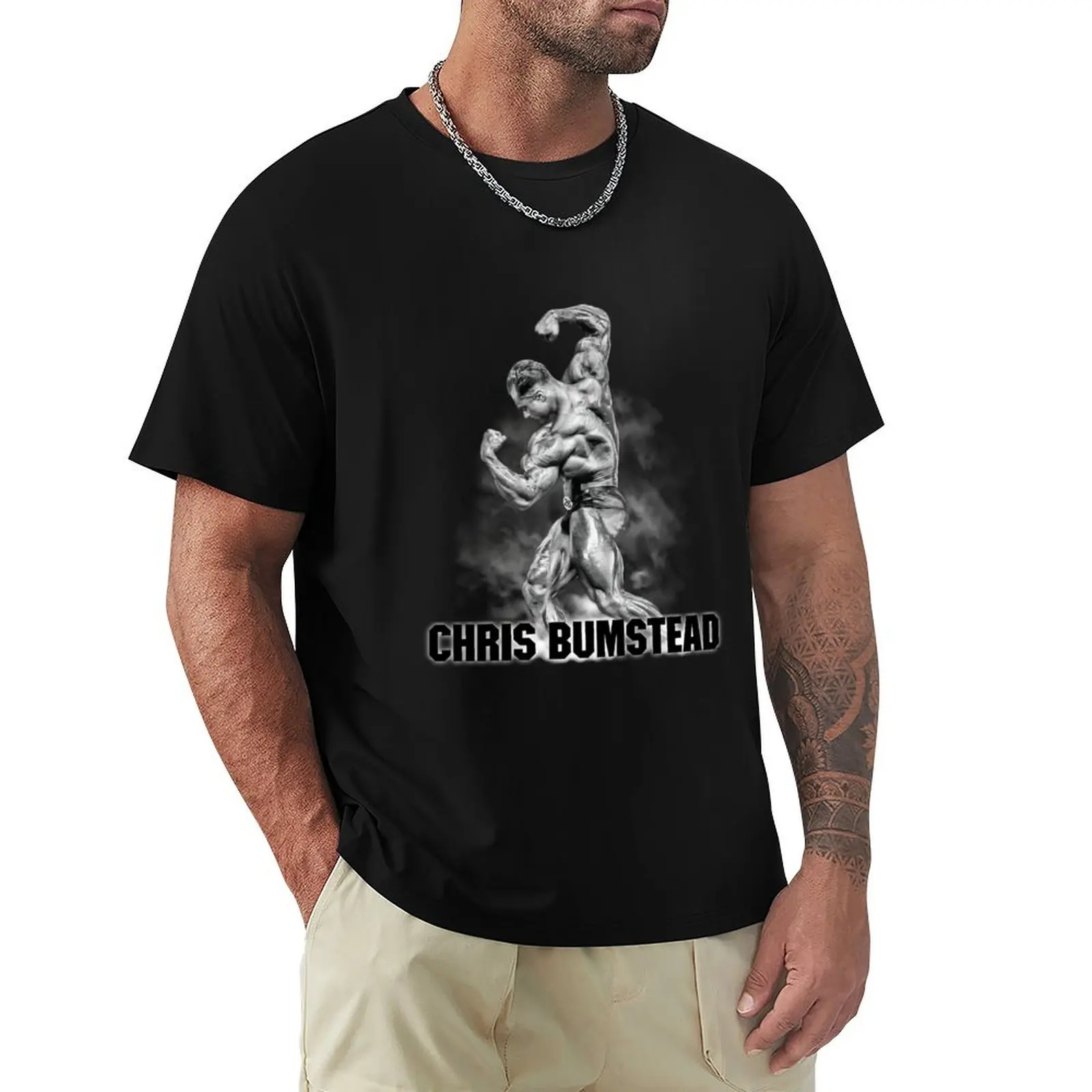 Chris Bumstead Cbum Arnold Pose T-Shirt Sports Basic Short Sleeve T-Shirt