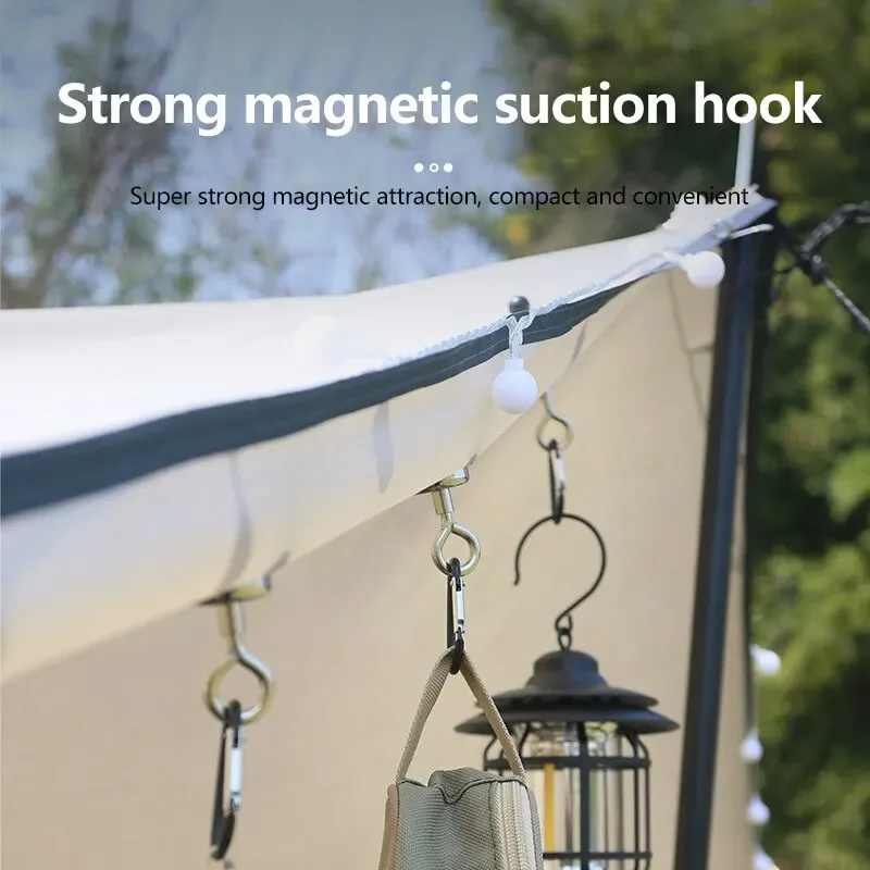 Fishing Hanging Buckle Magnetic Buckle Fast Hanging Buckle Wireless Lost Rope Tent Canopy Mountaineering Buckle Magnetic Hook image 3