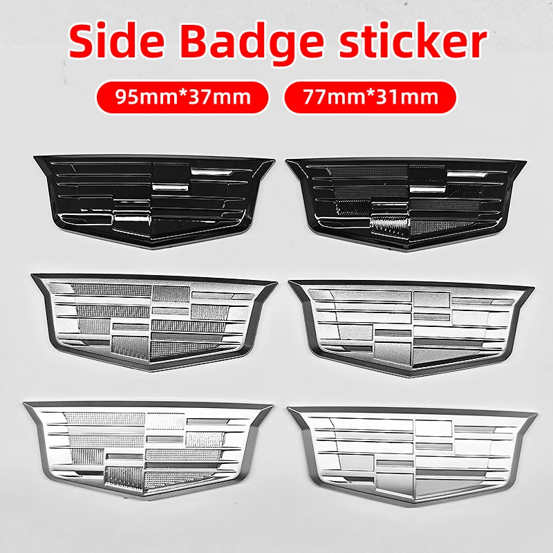 Adesivos de Carro ABS Decalques Laterais Emblema para Cadillac CT5 XT5 XT6 Escalade CTS DTS SLS XLR ATS SRX Tiburon Deville Acessórios
