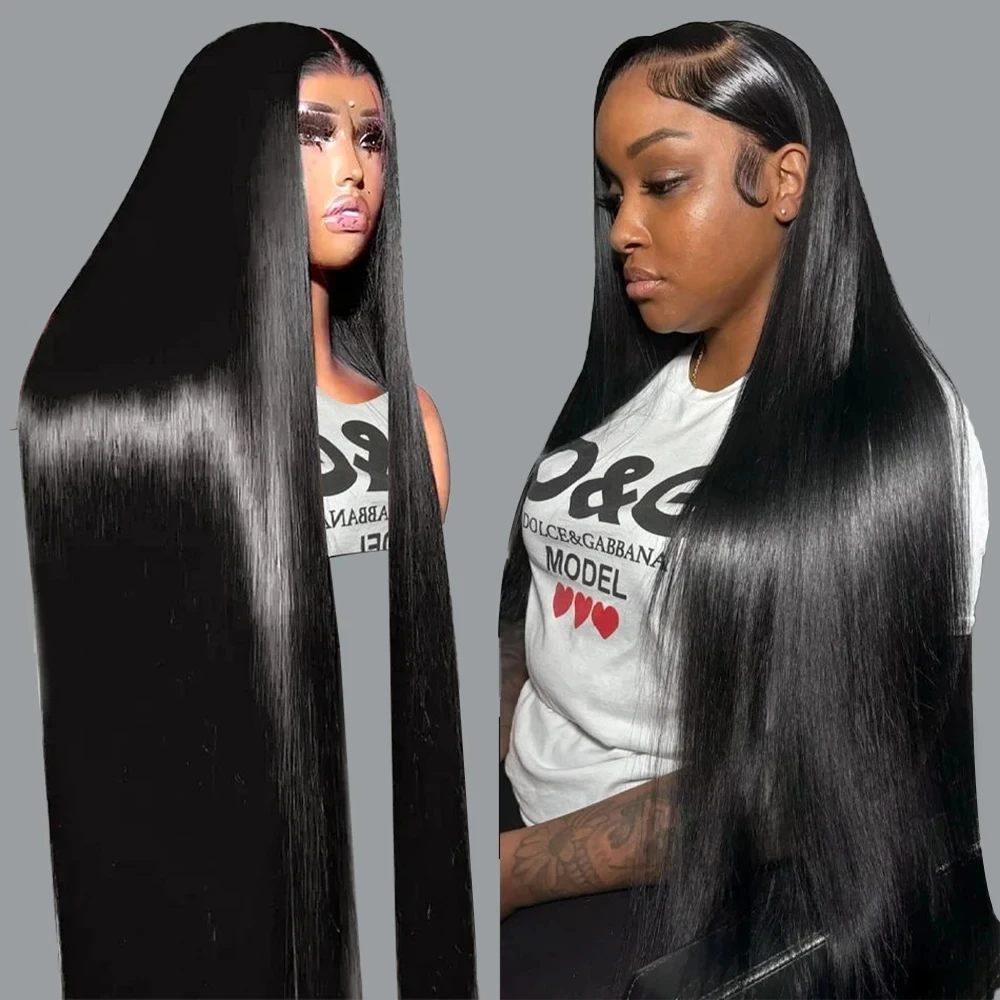 

Brazilian Bone Straight 13x4 13x6 HD Transparent Lace Front Human Hair Wigs For Women 5x5 4x6 Pre Cut Lace Closure Glueless Wig