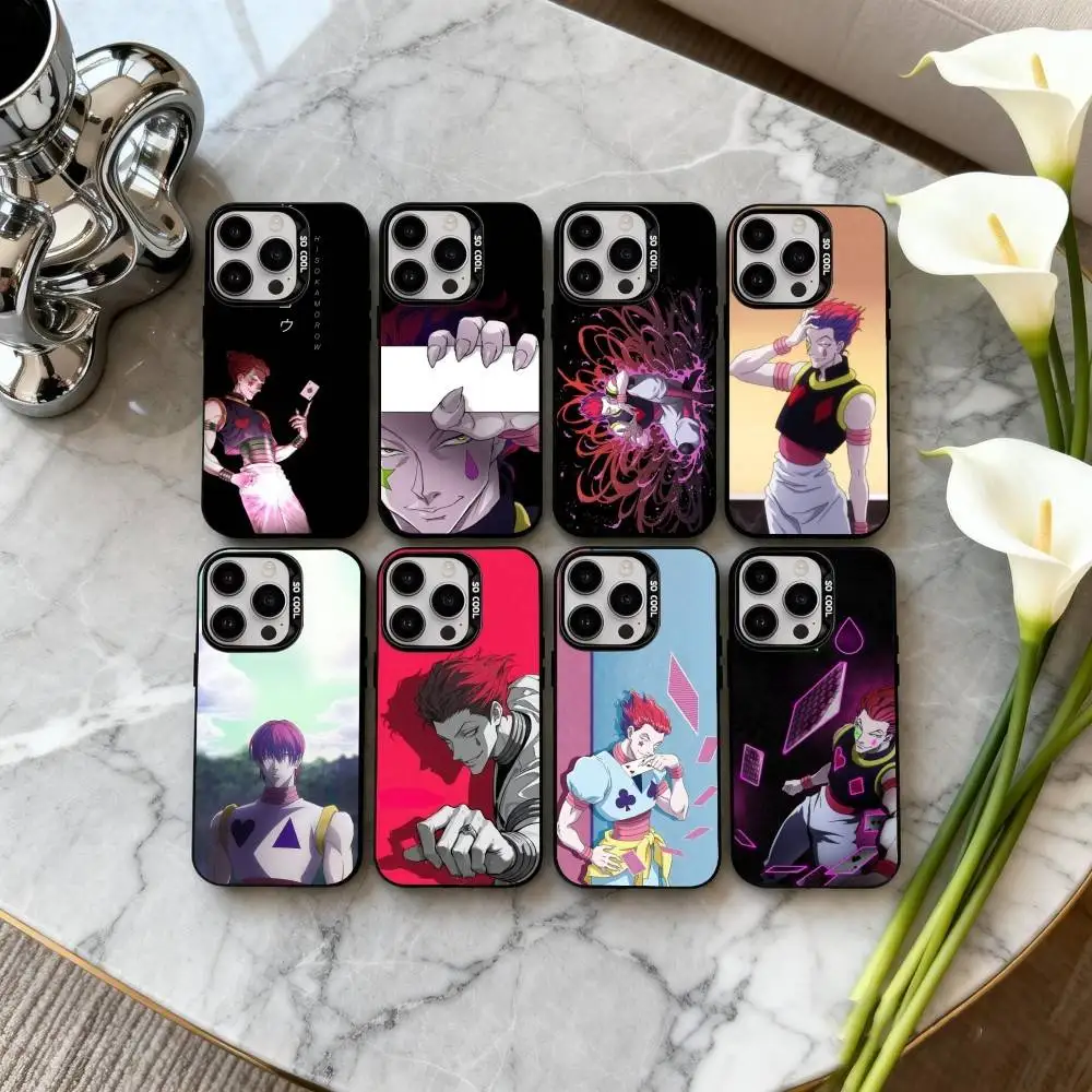 

A-Anime H-Hisoka-A M-Morow-W Phone Case For iPhone17,16,15,14,13,12,11 Plus,Pro Max Candy Silver Plated Inside Cover