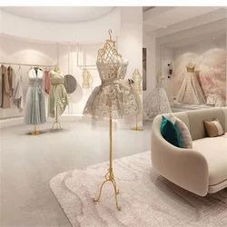 Iron Dresses for Women,Mannequin Cloth,Maniqui Para Ropa MujerSquare Base Paspop,Body for Wedding Display Hangers, Supplies B067