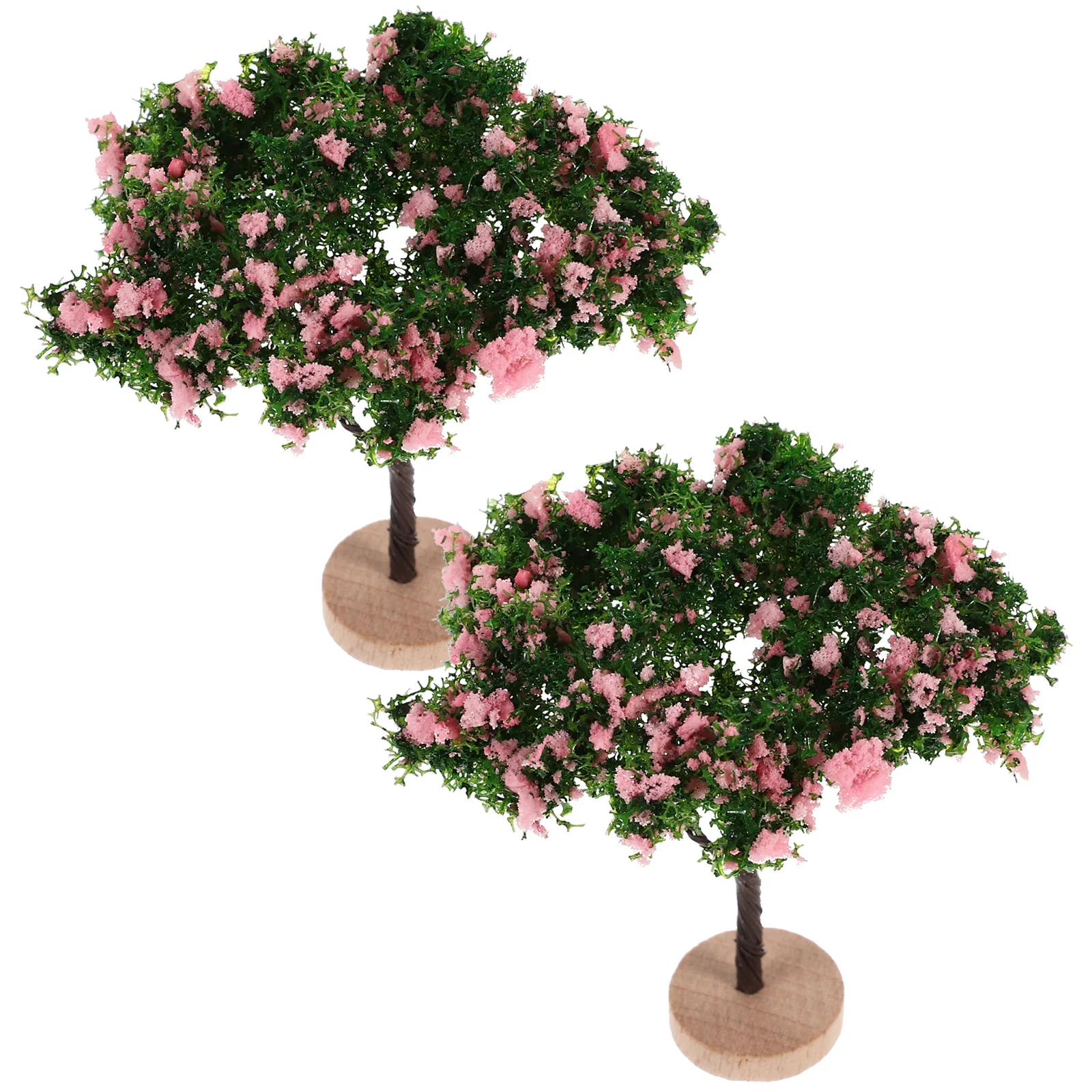 

2pcs Miniature Scenery Tree Realistic Design For Christmas Party Decor Desk Living Room Dollhouse Sand Table Layout Decoration