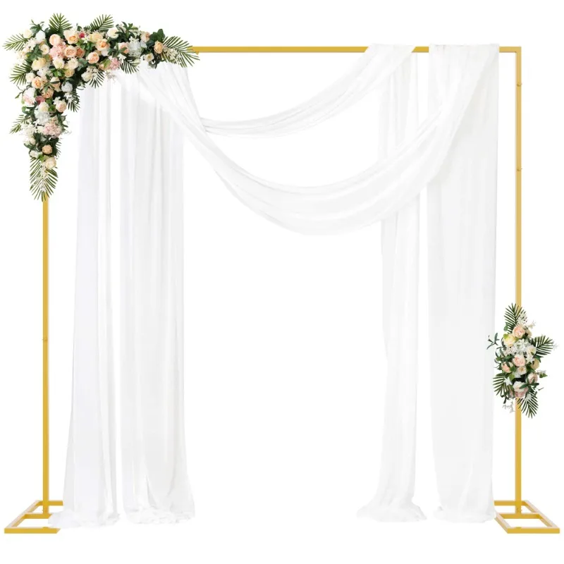 Ceremony Rectangular Balloon Arch Stand Kit Metal Wedding Arch Backdrop Stand For Wedding Birthday Party Anniversary Decoration