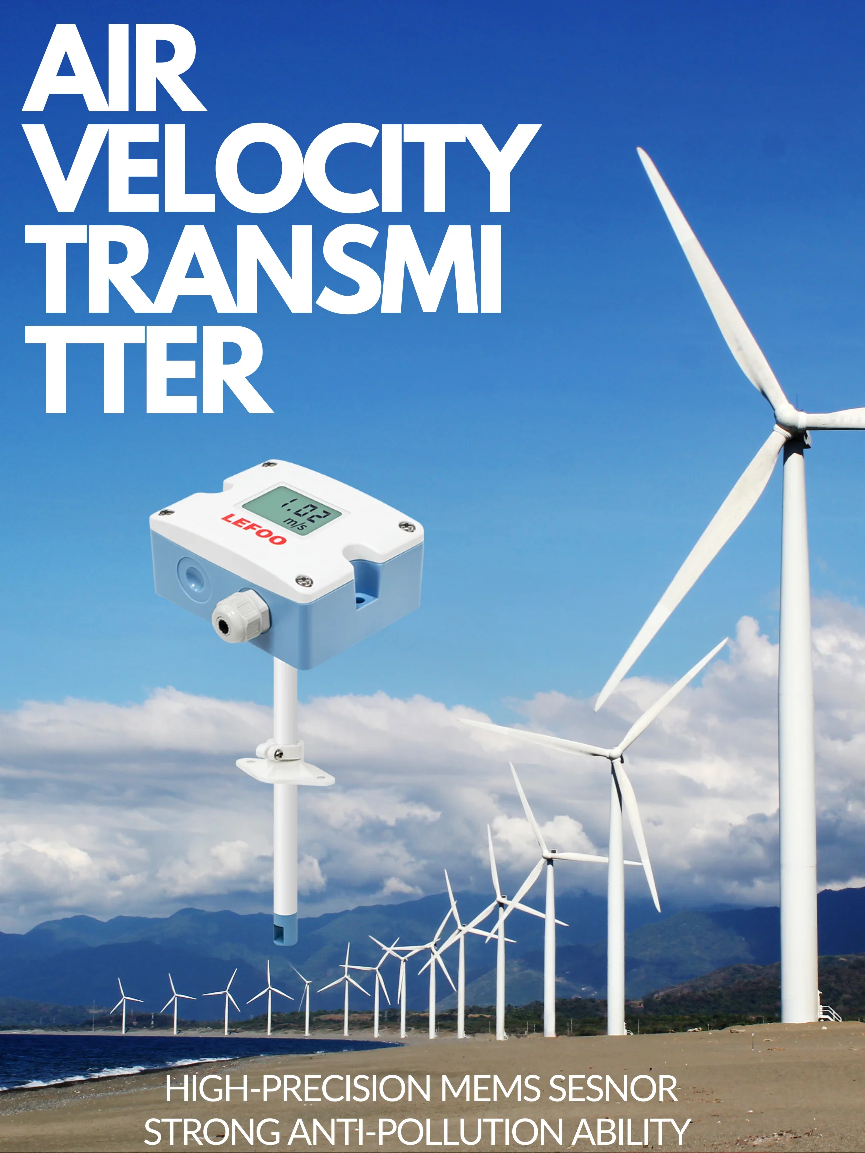 LEFOO air flow sensor transmitter ing for accurate and reliable measurement in building automation and ventilation