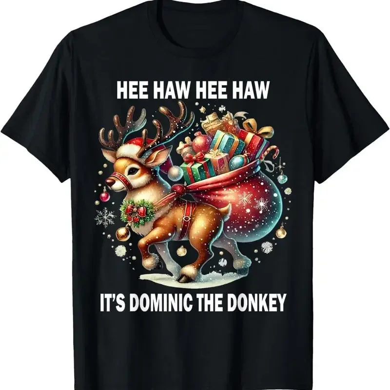 Funny Christmas Italian Donkey Dominic The T Shirt