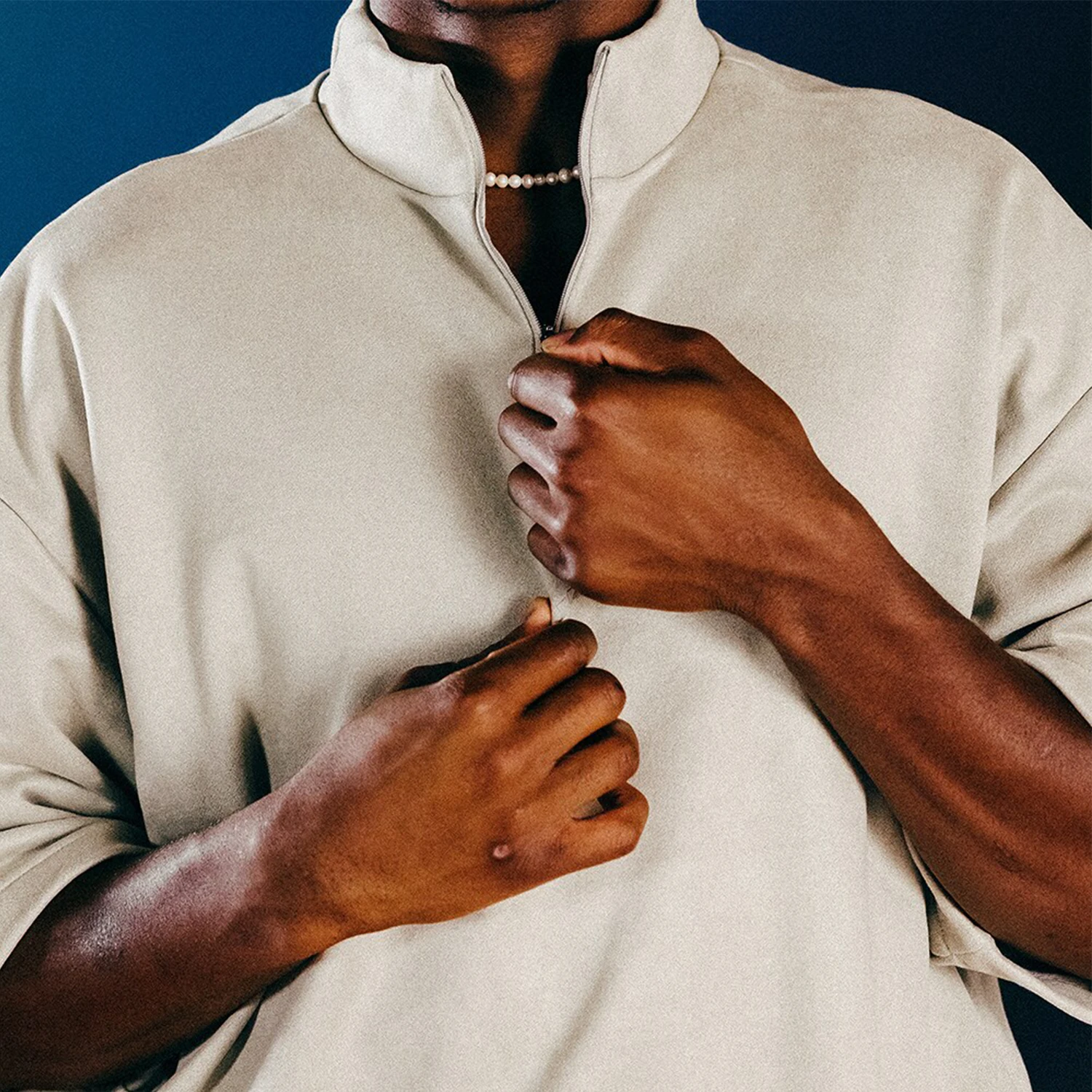 

Adidas genuine genuine new autumn unisex half-zip stand collar short-sleeve sweatshirt IN7712