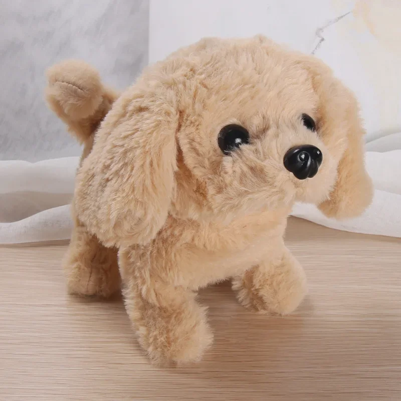 Cucciolo di peluche interattivo intelligente per bambini Giocattoli elettronici per bambini Simpatico cane robot Passeggiata Corteccia Salto Wag Tail Giocattoli per cani per regalo di compleanno per bambini