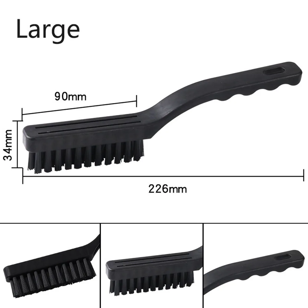 Brosse noire anti-poussière pour livres, composants, brosse à cheveux en plastique + fibre synthétique, 1 pièce/3 pièces