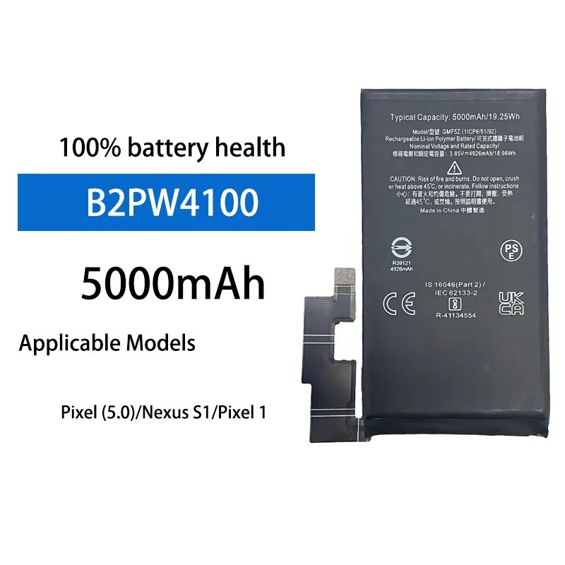 

High Capacity 5000mAh 3.85V Battery For Google Pixel 6A Model GLU7G GZE8U Mobile Phone Internal Battery