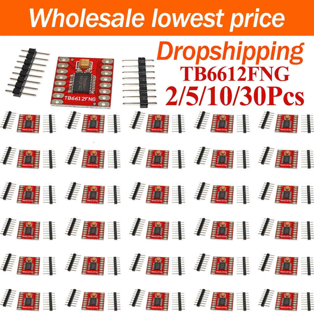 2~30Pcs TB6612FNG DC Motor Driver Module Compact High‑Performance Motor Drive Board Better Than L298N For Balance Car Robot