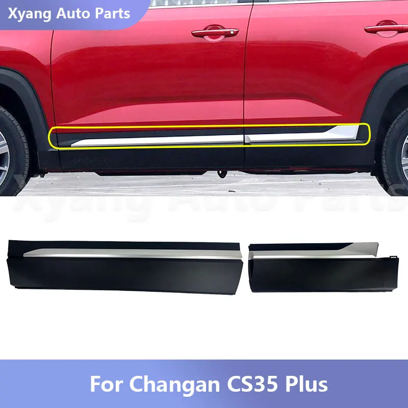 

For Changan CS35 Plus Moulding Chrome Front Rear Door Garnish Anti-scratch Strip Trim Protector Plate