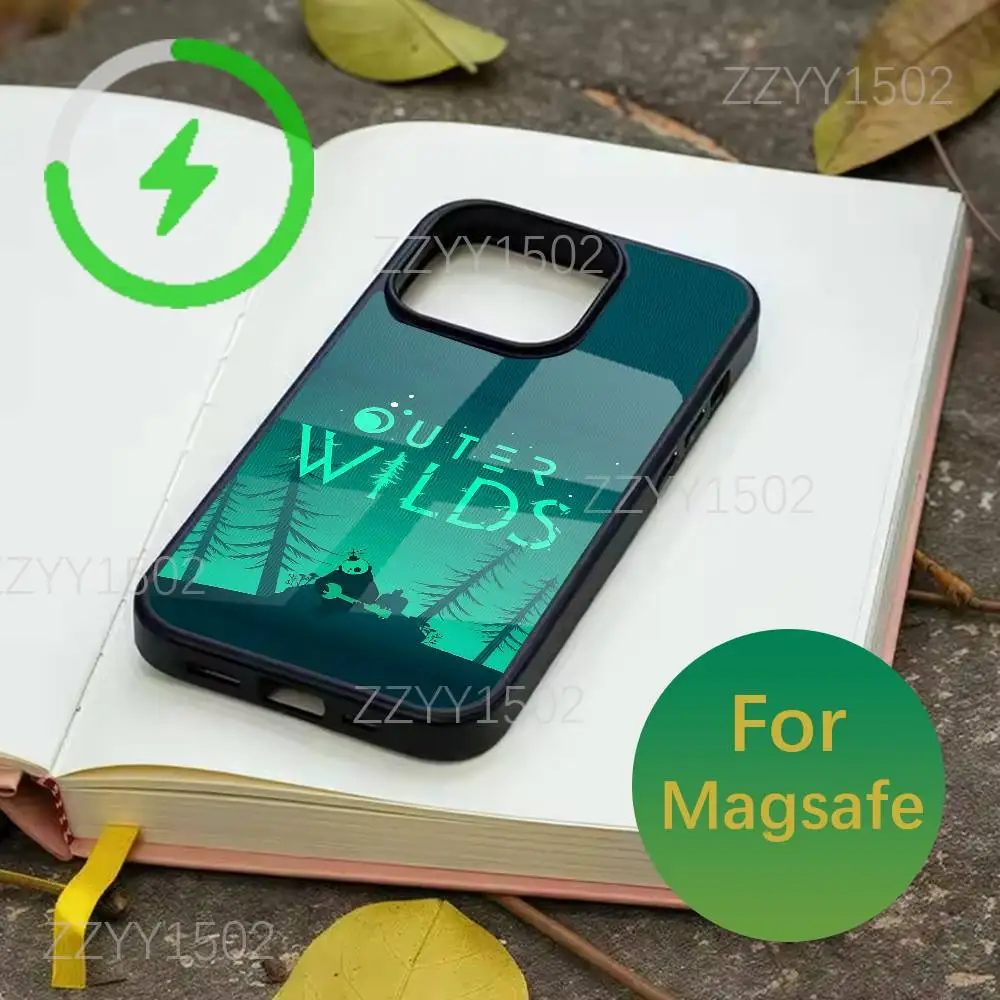 Coque de téléphone Game Outer Wilds pour iPhone 17,16,15,14,13,12,11,Pro,Max,Plus,Mini,SE4,E, chargement sans fil Magsafe