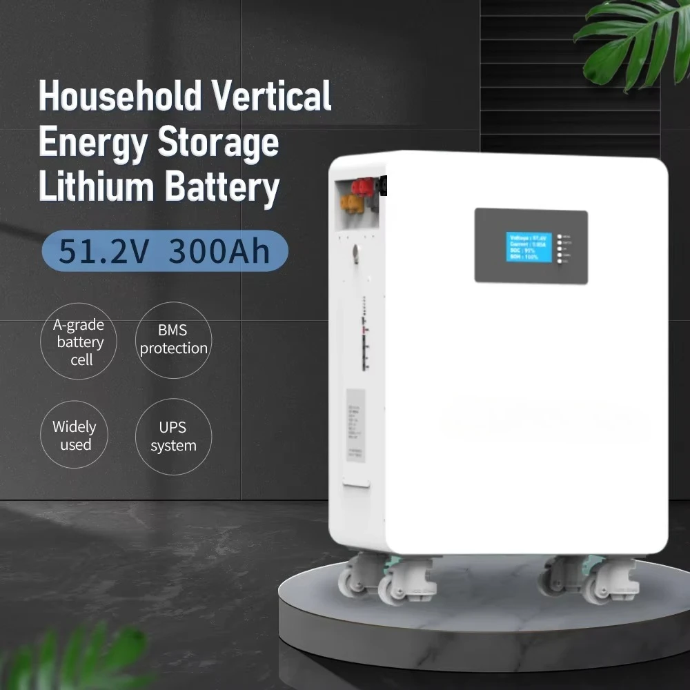Customized Stackable Inverter Controller LiFePO4 Battery 51.2V 300Ah 15KWh IP65 Solar 10-Year Warranty Home Appliances Whole