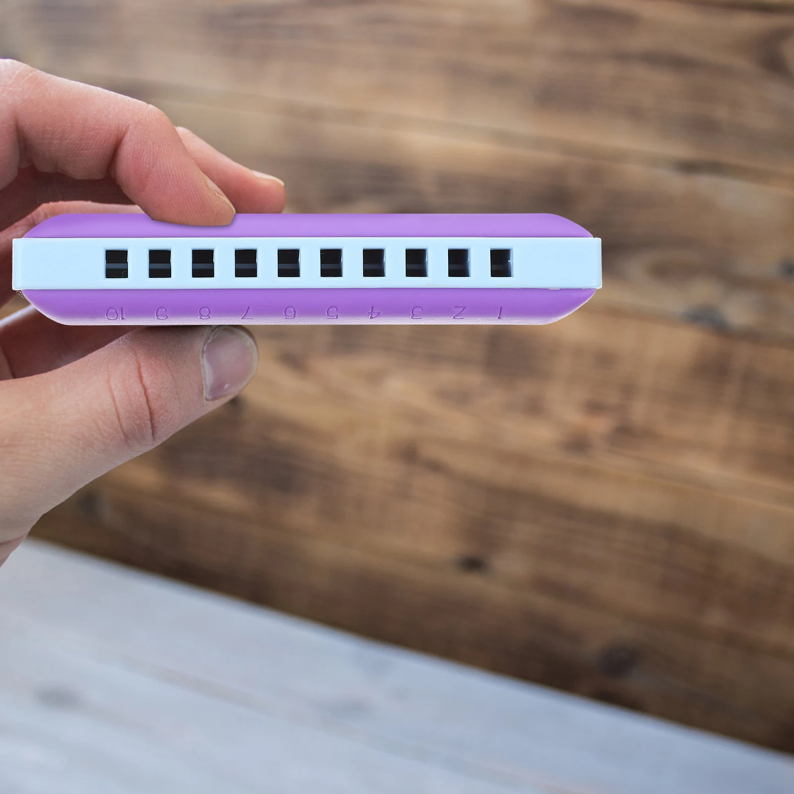 

10 Hole Abs Harmonica ABS Material 20 Tones Portable Musical Instrument for Kids Beginners Blues Folk Jazz Music