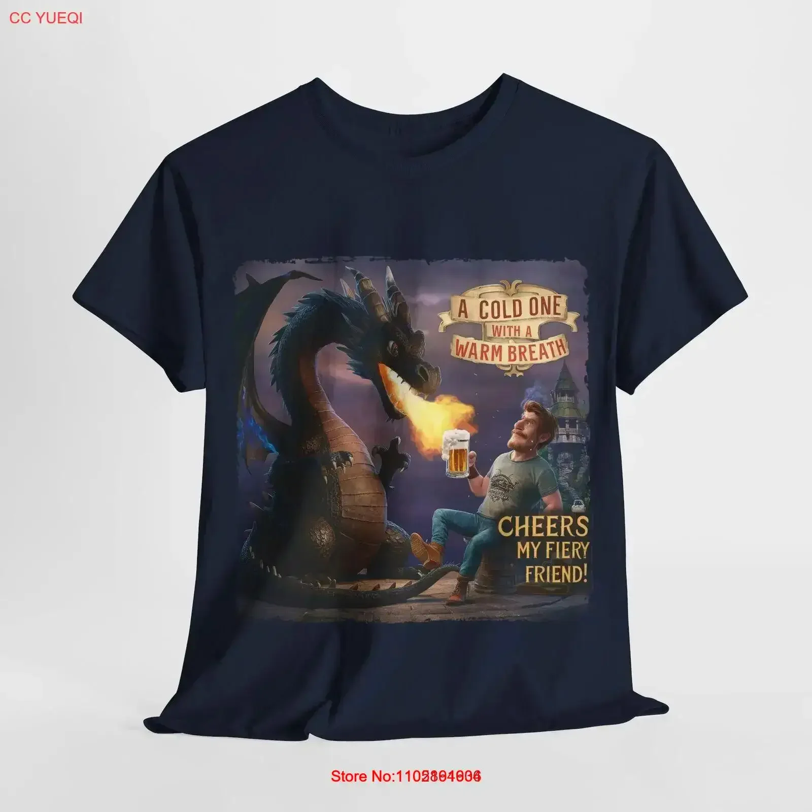 

Dragon's Brew A Cold One with Warm Breath Cool Ber Lovers футболка винтажная стираная уличная одежда homme унисекс повседневная
