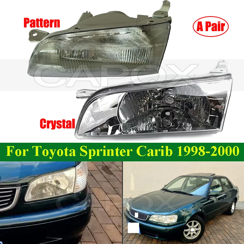 

CAPQX A Pir Front Bumper Head Light Head Lamp For Toyota Sprinter Carib AE110 AE111 AE114 1998-2000 Headlight Headlamp