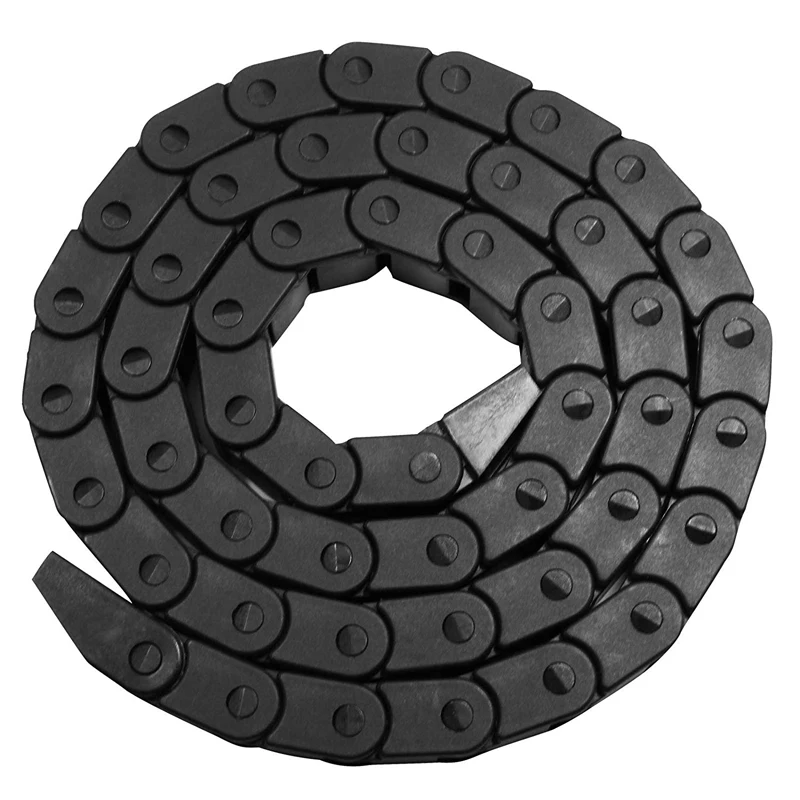 7x15mm Łańcuch przeciągania kabli typu zamkniętego Plastikowe elastyczne łańcuchy nylonowe 1M ze złączami końcowymi do drukarki 3D Maszyna CNC — zdjęcie 2