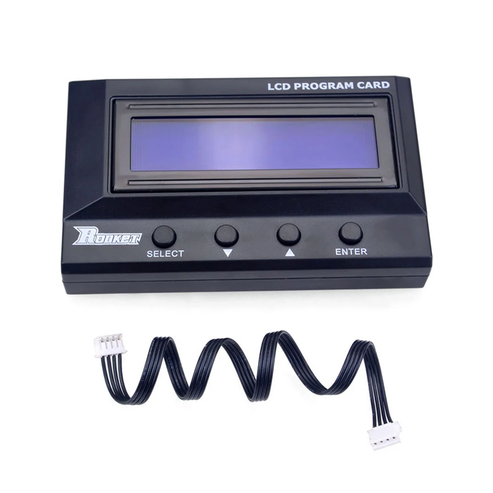 リモートコントロールサーパスホビーrockets160 v2 160a 1/10 rcカーxerun v10 v4s v5r v4r用ブラシレスセンシティブ液晶プログラマーカード