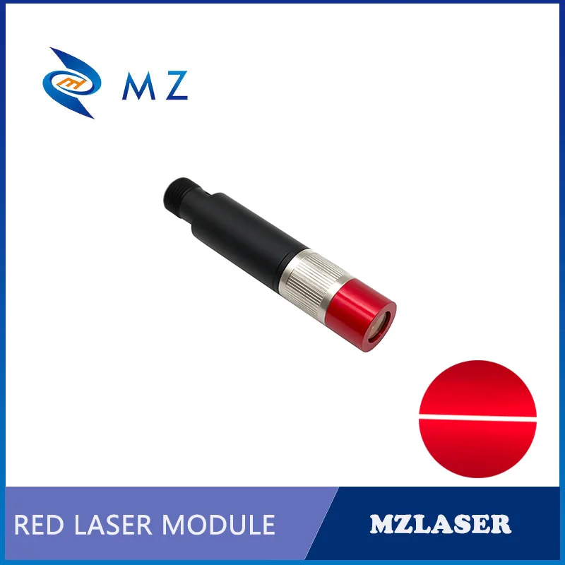 Vendita calda stabilità compatta messa a fuoco regolabile D16mm 635nm 10mw Powell Lens TTL Blue Line modulo diodo Laser grado industriale