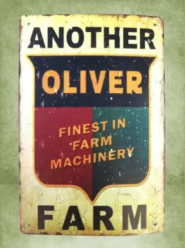 Oliver Farm finest in farm machinery tin metal sign accent wall art