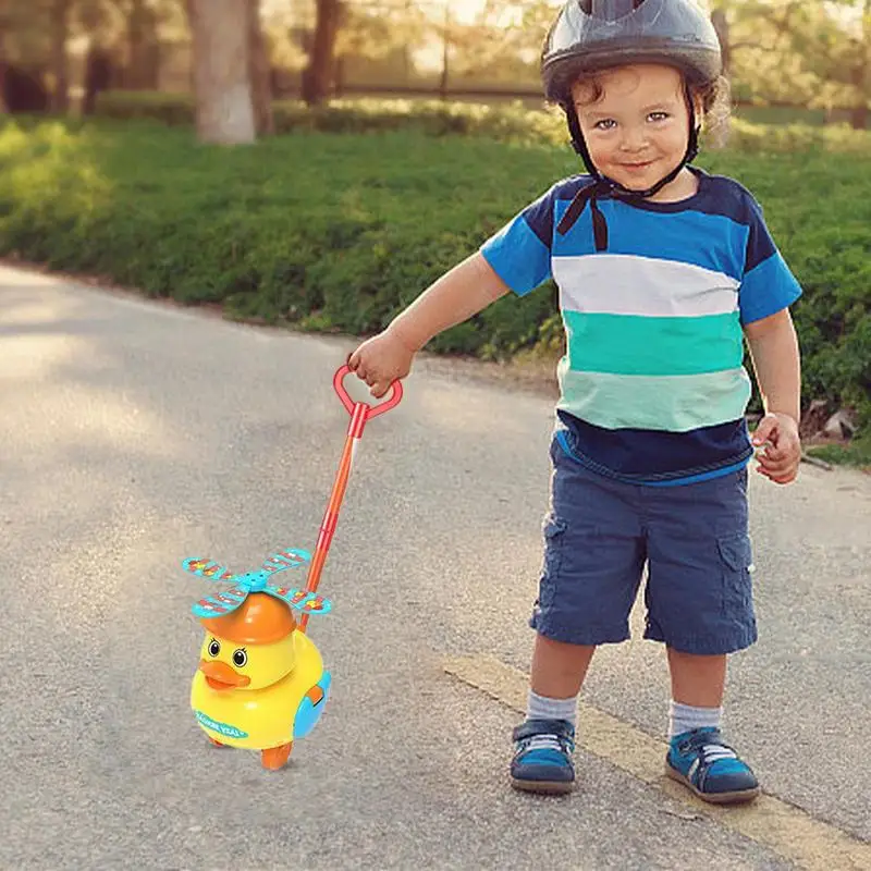 Toddler Push Toys Little Yellow Duck Push Toys For Toddler Quacking Sounds And Waddling Action Toddler Learning To Walk Toy Push