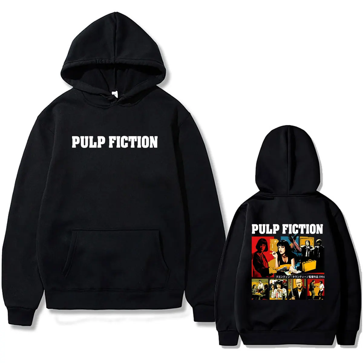 Famous Director Quentin Tarantino Movie Pulp Fiction Hoodie Men Women Fashion Streetwear Male Vintage Oversized Pullover Hoodies