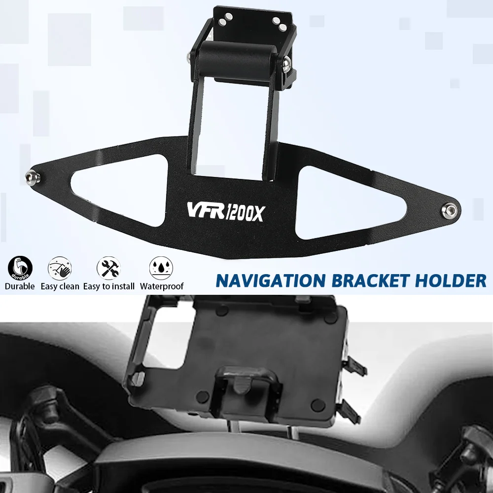 

VFR 1200X 1200 VFR1200 X Navigation Phone Mount Bracket 2012-2017 2016 2015 2014 2013 Accessories For Honda VFR1200X Crosstourer