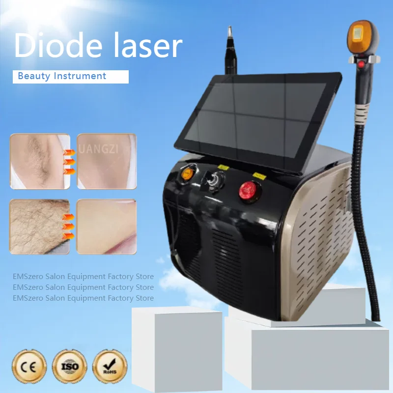 Diode Laser Hair Removal Professional Machine high power new LCD touch 808 for permanent hair removal machin epilator for women