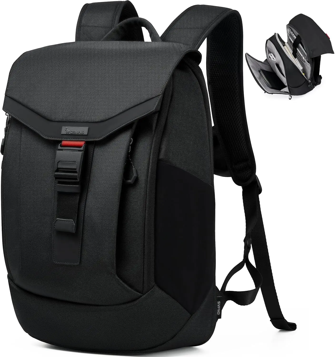 

16 Inch Travel Laptop Backpack for Men, Weight Reduction Business Backpack, Water Resistant Large Backpack with Magnetic Buckle