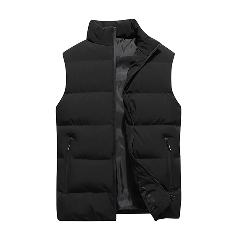 

Plus Size 8XL Autumn Winter Men Vest Jacket Mens Casual Windproof Waterproof Warm Vest Jacket Mens Fashion Casual Waistcoat Male