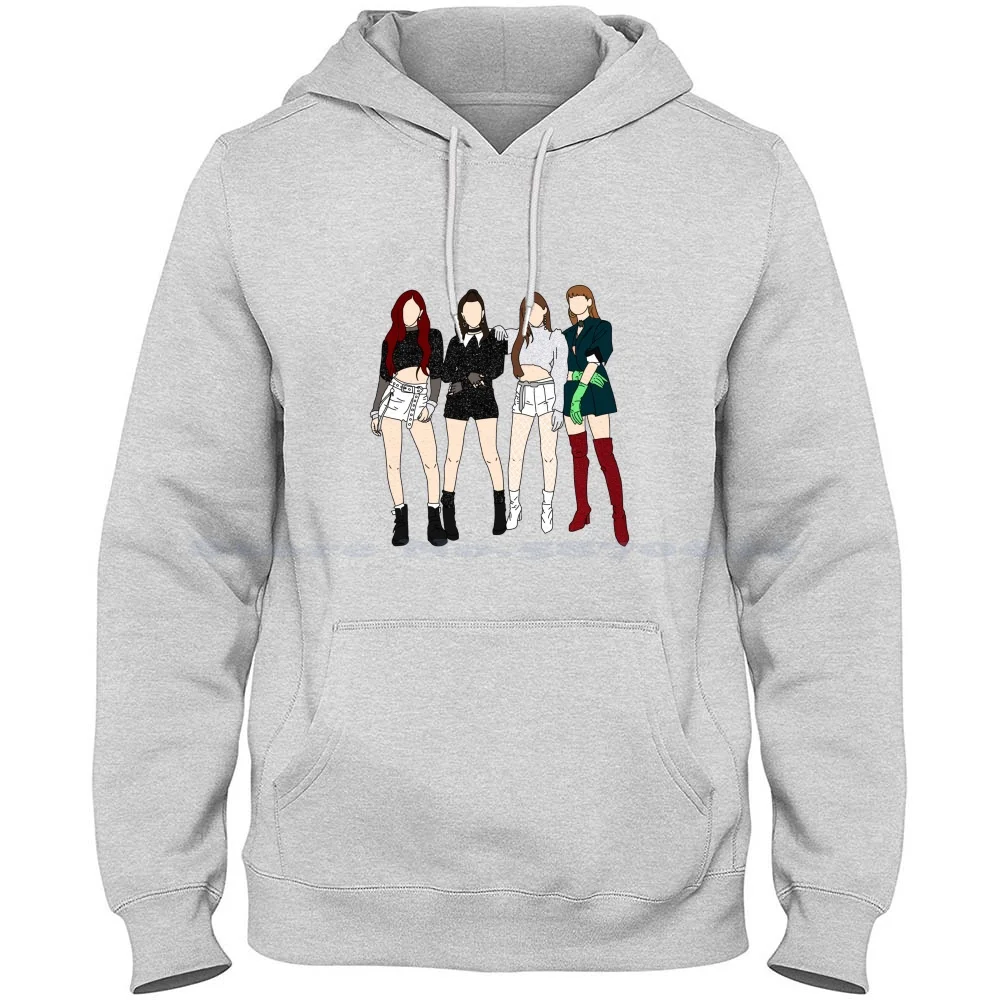 Duududuudu 100% Pure Cotton Hoodie Tshirt Bp 4D Duu Duu Du Lisa Rose Jennie Jisoo Kpop Gg Blink Korean