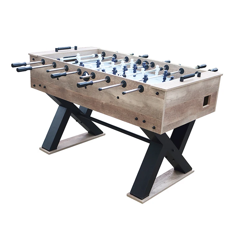 2026 55-Inch Rust Wood Finish Adult Size Foosball Table Indoor Sports Soccer Table for Wholesale Salepromote sales