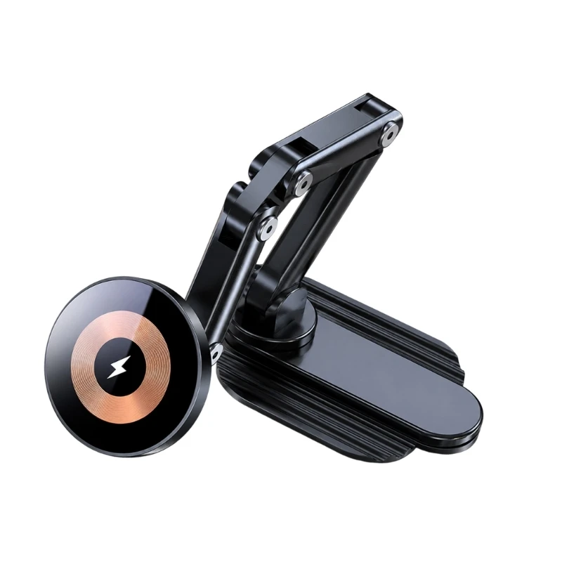 Folding Arm Wireless Charging Stand for Phones with Holder for Desk Viewing Bedside Use and Travel Use