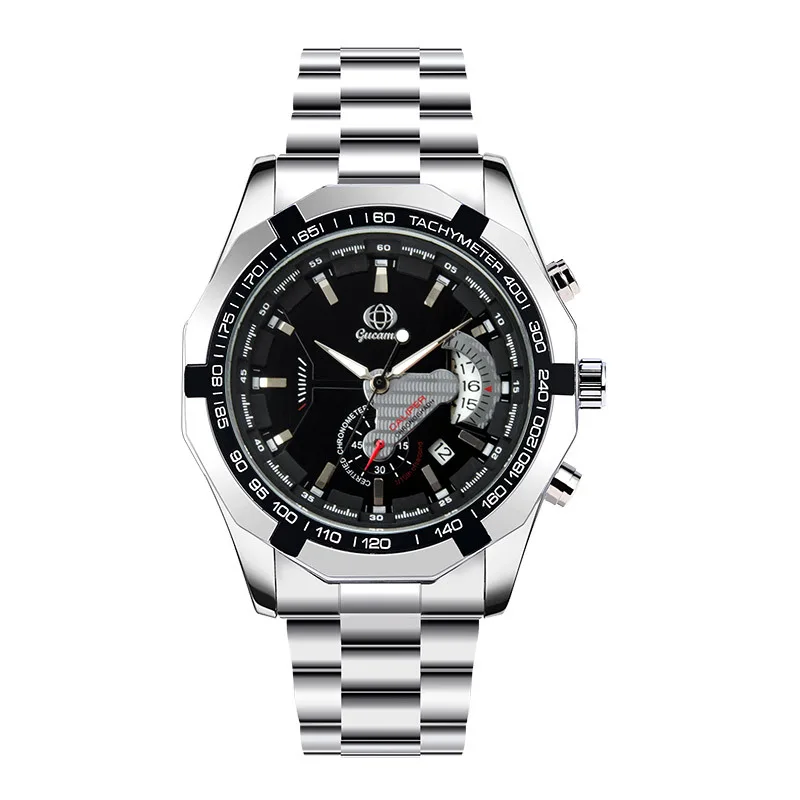 

Автоматические механические часы, деловой стиль, одинарный календарь, с ажурным дном, для мужчин, для международной торговли