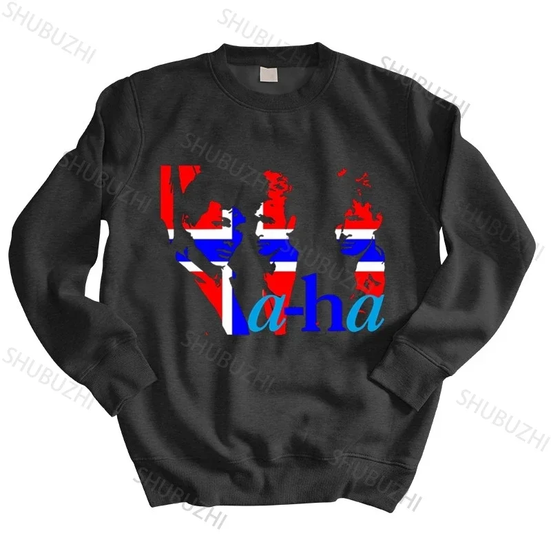 men autumn sweatshirt black hoody AHA A-HA hoodies POP BAND Paul Waaktaar-Savoy Morten Harket