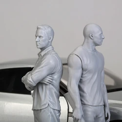 The Fast and The Furious Resin Figure, Kit de modèle, Jouets non peints et non assemblés, Livraison gratuite, 1/24