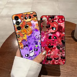 P-Poppies Smiling Critters Phone Case For S23 Fe Samsung S24 Ultra S25 S22 S20 S21 Plus Galaxy A54 A34 A24 A53 A16 Back Cover