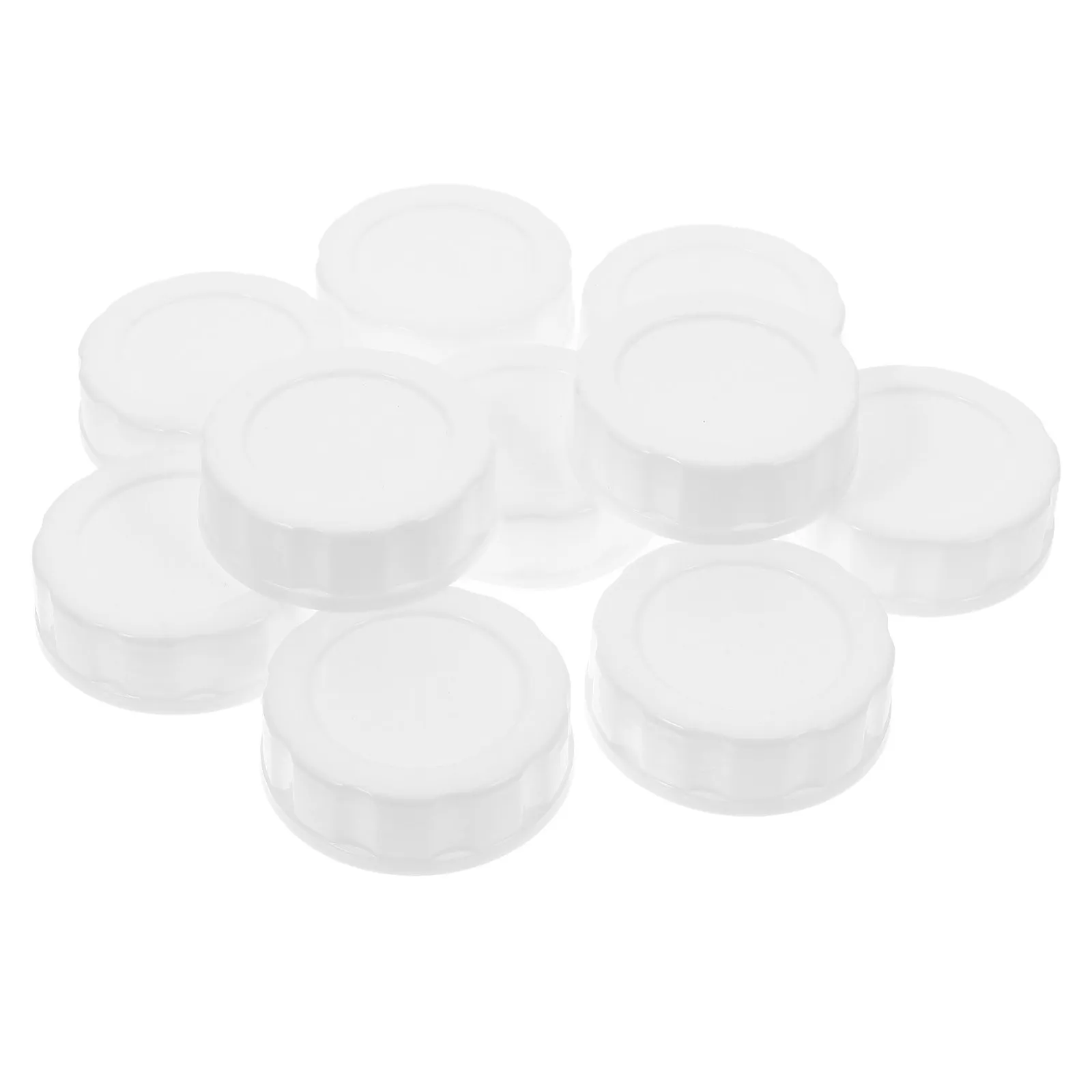 

10Pcs Leakproof Plastic Bottle Caps for Milk Wide Mouth Sealing Lids Breast Milk Storage Freshness Preservation Reusable Jar