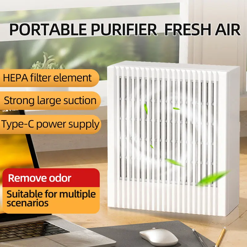 Air Purifier HEPA Filter For Lndoor Air Purifier 99.9% Removal With Ionizer Quiet  Bedroom Pets Air Purifier Air Freshener