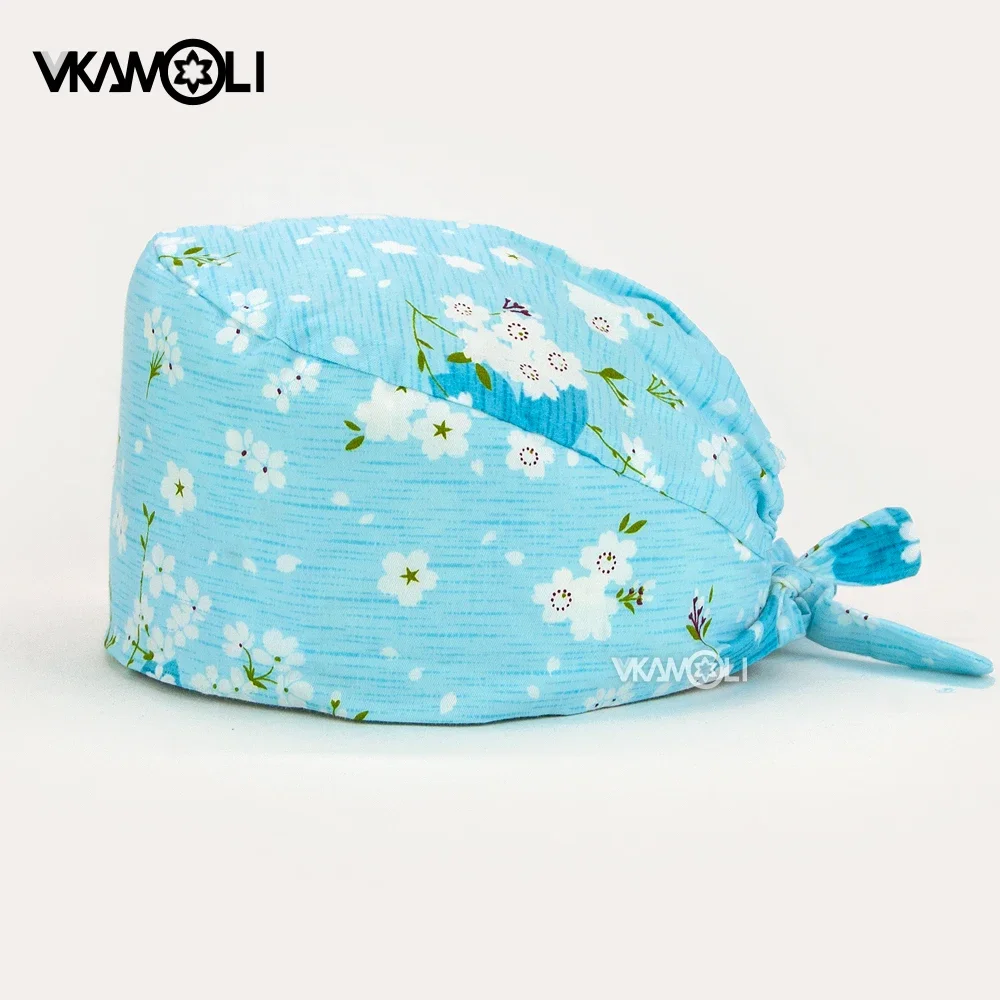 scrub cap Wholesale prices women and men scrubs hats pet shop hat print hat medical accessories surgery cap