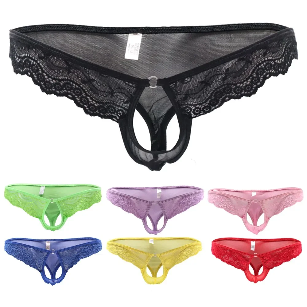T-Back Slips Tangas Unterwäsche Slips Schritt Spitze Low Herren Sexy Spitze Low Rise Slips Tangas Rise Kit Neues Set