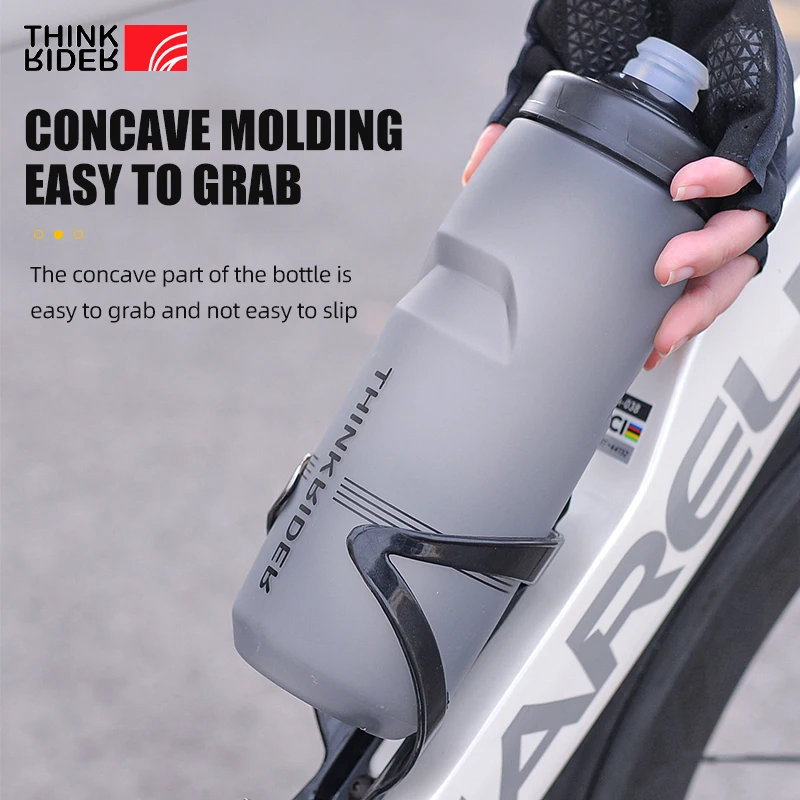 ThinkRider-Garrafa De Água De Bicicleta, MTB Road Bike, Esportes Ao Ar Livre, Plástico, Portátil, Grande Capacidade, 620 ml, 750ml