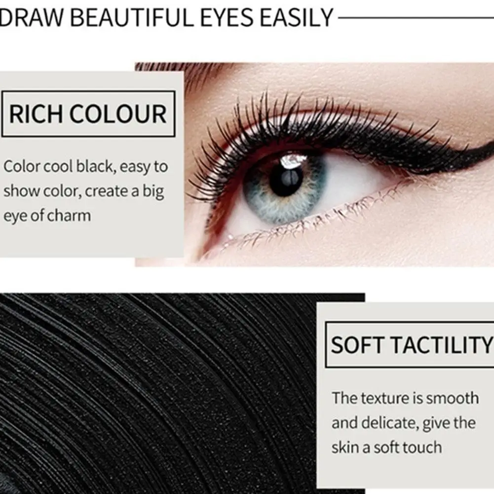 Women Smoky Eyes Eyeliner Pencil Thick Pencil Eyes / Waterproof Last Bold Eyeliner Gel Color Liner Black Long Blue Black