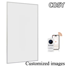 COSY T-450W Indoor Space Infrared Heating Panel Made of 100% Flame-Retardant Material for RapidHeating APP Controls 7X24 Timer