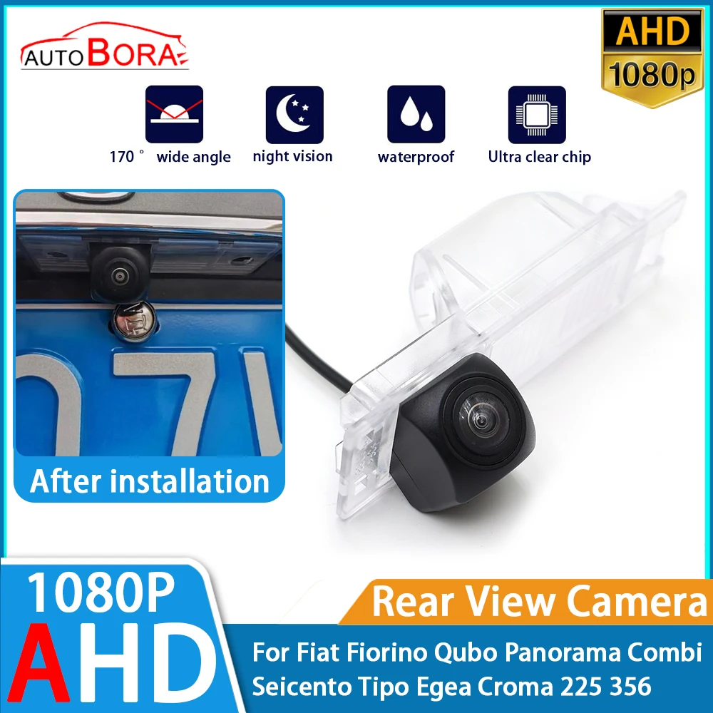 

Reverse Parking Car Rear View Camera 1080P Night Vision for Fiat Fiorino Qubo Panorama Combi Seicento Tipo Egea Croma 225 356