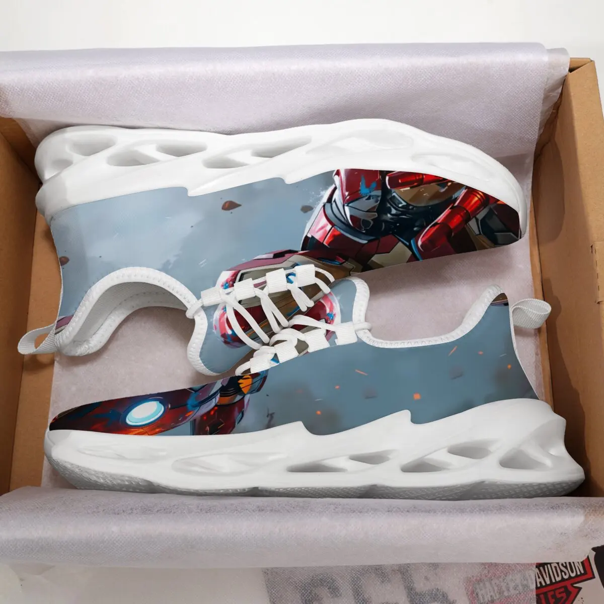 أحذية Marvel Iron Man خفيفة الوزن قابلة للتنفس للرجال، أحذية قماشية جديدة مريحة ومقاومة للاهتراء، أحذية رياضية كاجوال للرجال #5