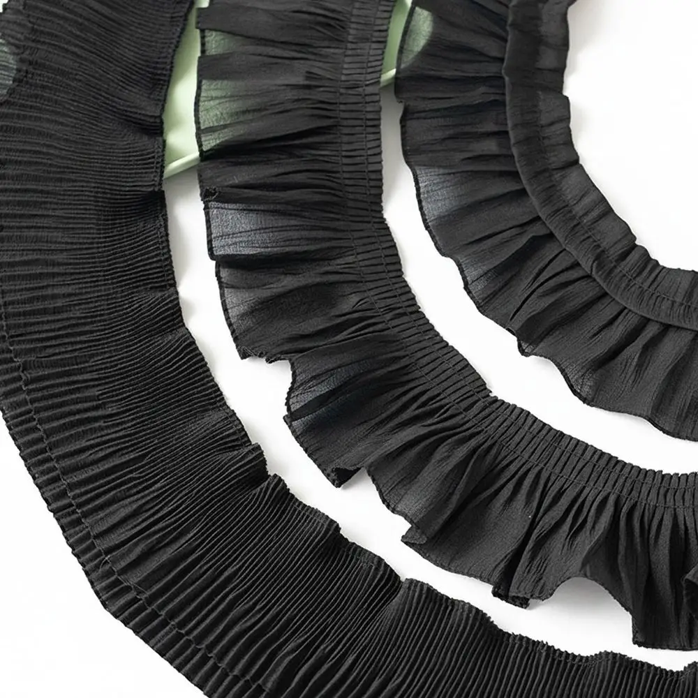 Sewing Needlework Accessories 2Yards Ruffled Lace Trims Wide 9