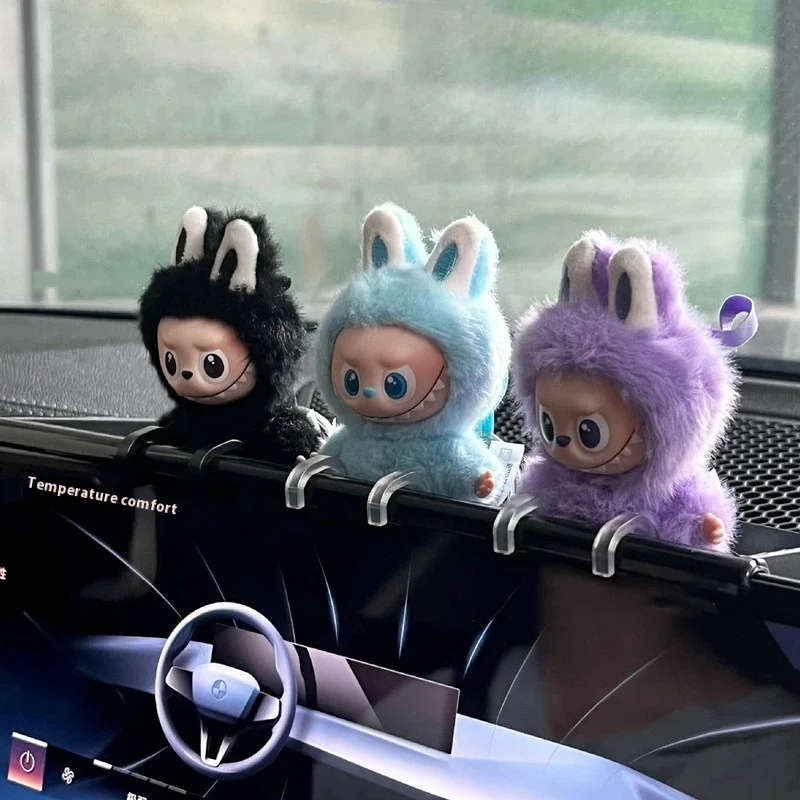 حامل عرض شاشة السيارة Labubu 4.0 مناسب لجيل صغير 4.0 10 سنتيمتر رف معلق ديكور عرض الكمبيوتر