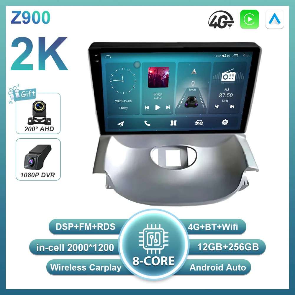 Android 16 Carplay Auto voor Peugeot 206 2004 - 2008 voor Citroen C2 2006 - 2013 Multimedia autoradio speler GEEN 2Din WIFI Stereo